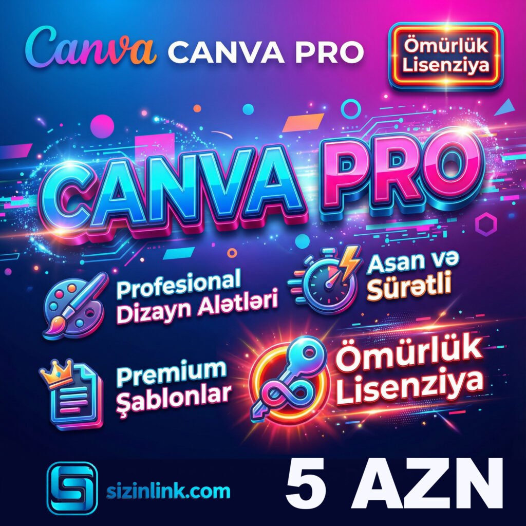 Canva Pro Məhdudiyyətsiz Abunəlik 🎨